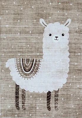 Daisy Brown Modern Floral Area Rug