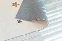 Cream Daisy Charm Floral Area Rug