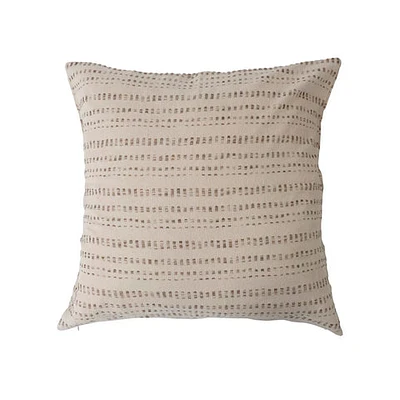 28" Woven Patterned Pillow