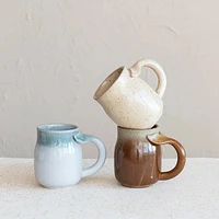 16 oz. Stoneware Mug w/ Whale Tail Handle