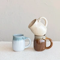 16 oz. Stoneware Mug w/ Whale Tail Handle