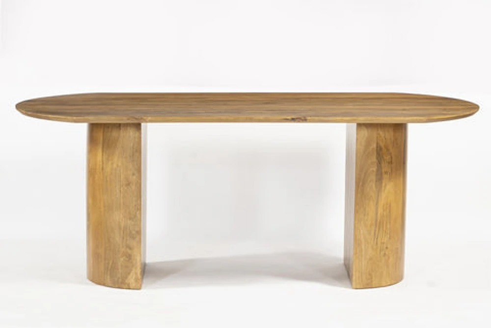 Romulus Solid Wooden Dining Table - Mango