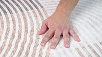 Europa Beige Modern Geometric Area Rug – 7' x 10'