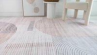 Europa Beige Modern Geometric Area Rug – 7' x 10'