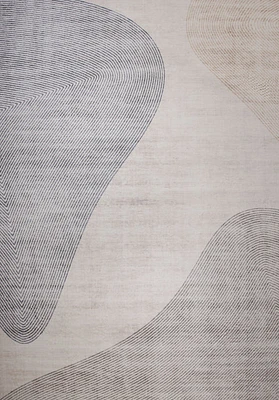 Europa Beige Geometric Pattern Rug