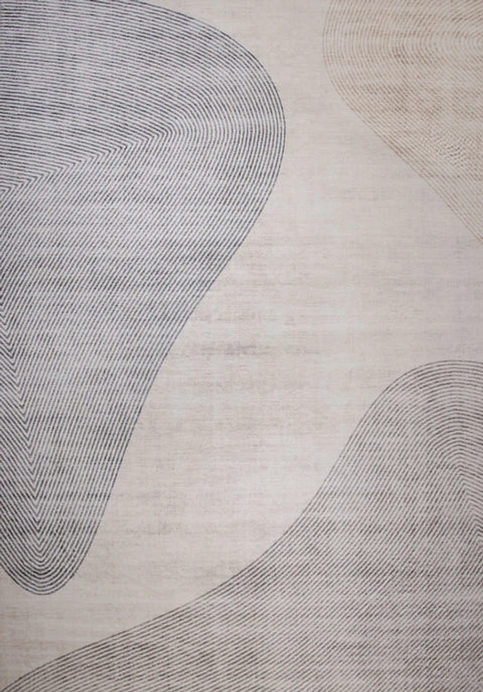 Europa Beige Geometric Pattern Rug