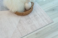 Europa Beige Geometric Pattern Rug