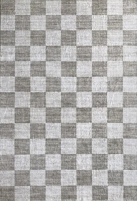 Europa Beige Checkered Rug – 5x8