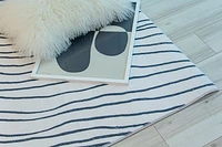 Europa Black Contemporary Rug with Neutral Accents