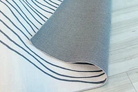 Europa Black Contemporary Rug with Neutral Accents