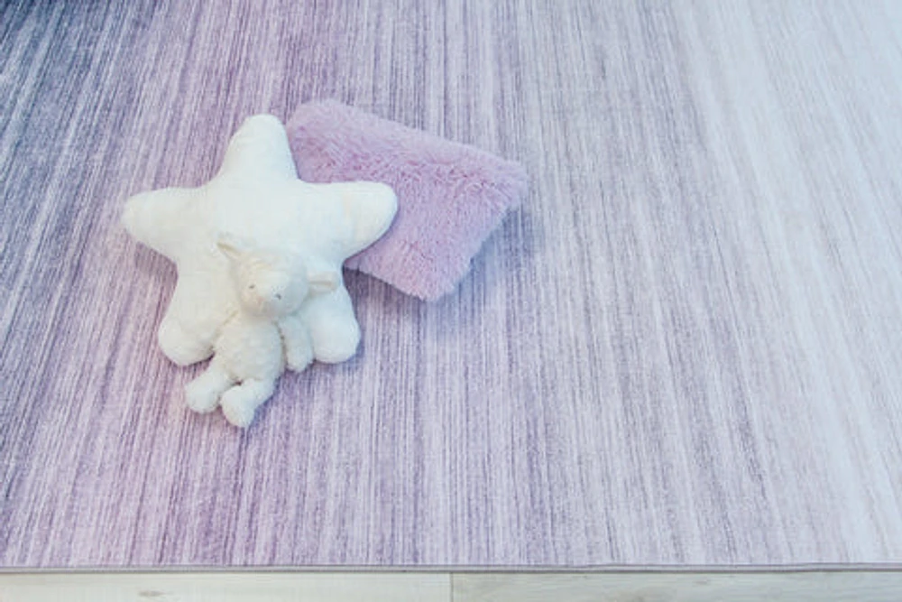 Europa Violet Artistic Abstract Area Rug