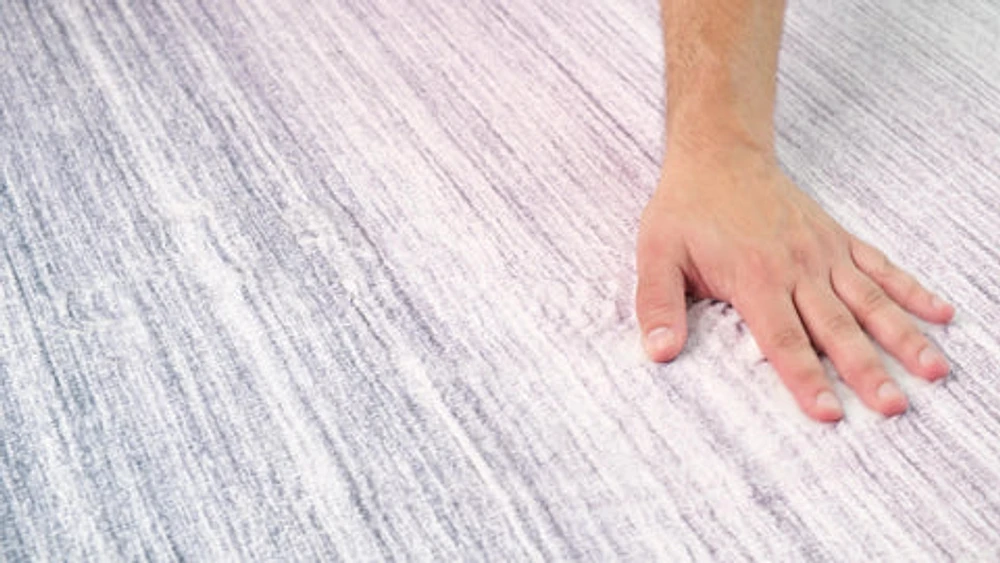 Europa Violet Artistic Abstract Area Rug