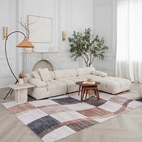 Europa Brown Distressed Pattern Area Rug