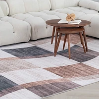 Europa Brown Distressed Pattern Area Rug