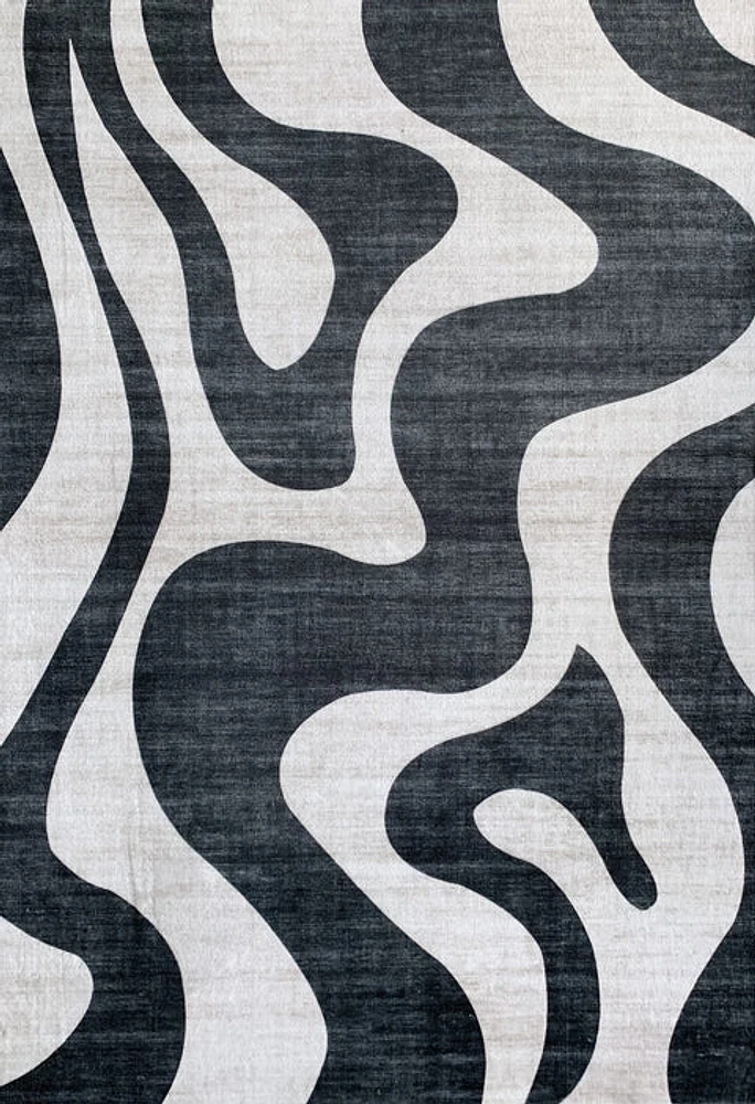 Europa Black Bold Contrast Area Rug