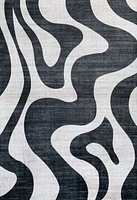 Europa Black Bold Contrast Area Rug