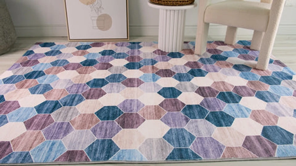 Europa Multi-Toned Modern Distressed Rug