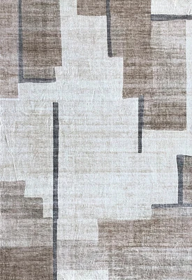 Europa Beige Minimalist Texture Rug