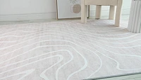 Europa Beige Tonal Stripe Area Rug
