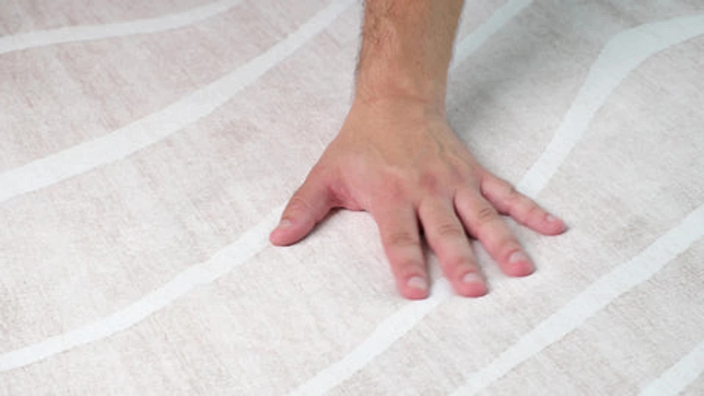 Europa Beige Tonal Stripe Area Rug