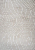 Europa Beige Tonal Stripe Area Rug