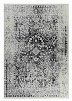 Hamilton Black Floral Medallion Area Rug