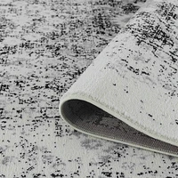 Hamilton Black Floral Medallion Area Rug