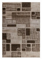 Hamilton Brown Distressed Medallion Rug