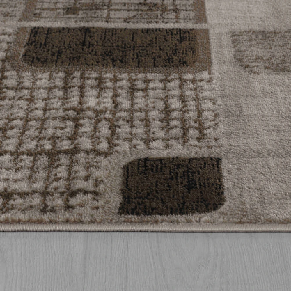 Hamilton Brown Distressed Medallion Rug