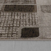 Hamilton Brown Distressed Medallion Rug