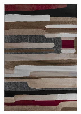 Hamilton Brown Geometric Vintage-Inspired Rug