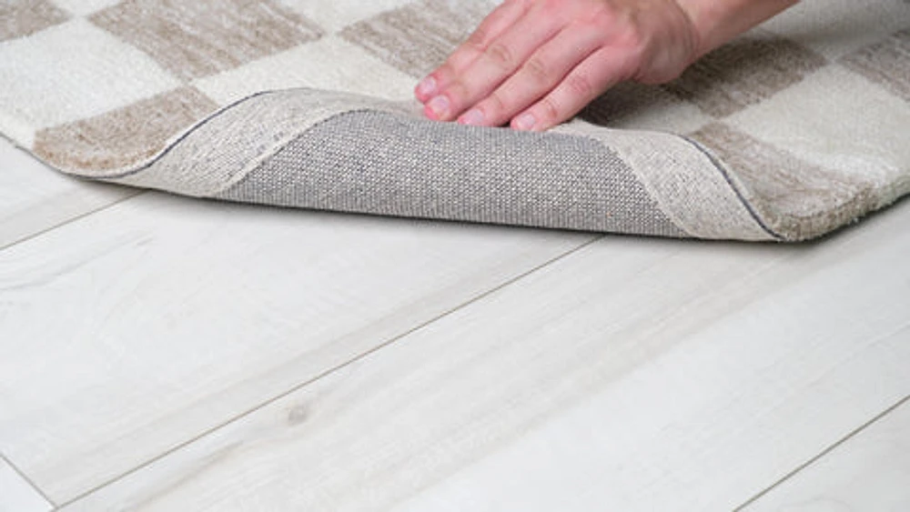 Leela Ivory Textured Wave Design Area Rug