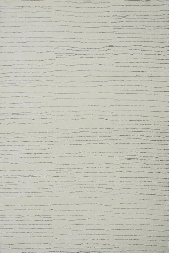 Leela Ivory Linear Modern Area Rug