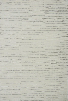 Leela Ivory Linear Modern Area Rug