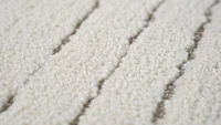 Leela Ivory Linear Modern Area Rug