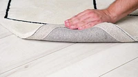 Ivory Leela Minimalist Brushstroke Area Rug