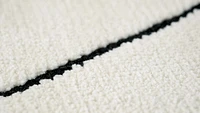Ivory Leela Minimalist Brushstroke Area Rug