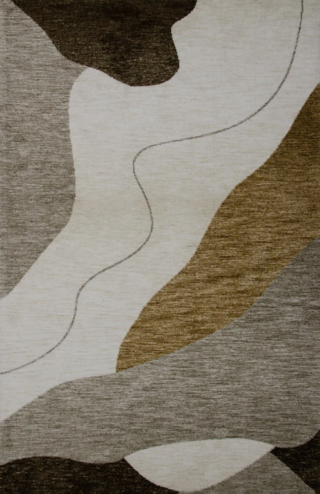 Beige Soft Texture Area Rug