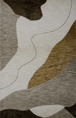 Beige Soft Texture Area Rug