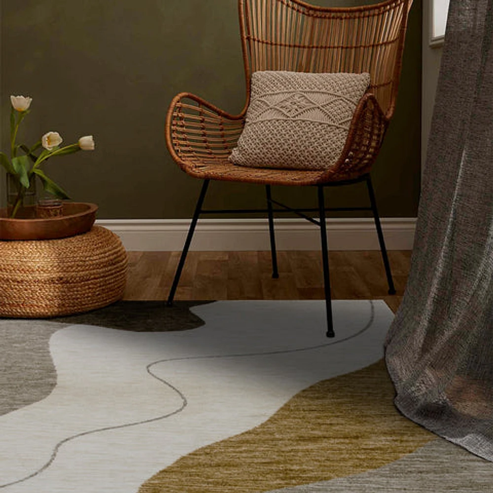 Beige Soft Texture Area Rug