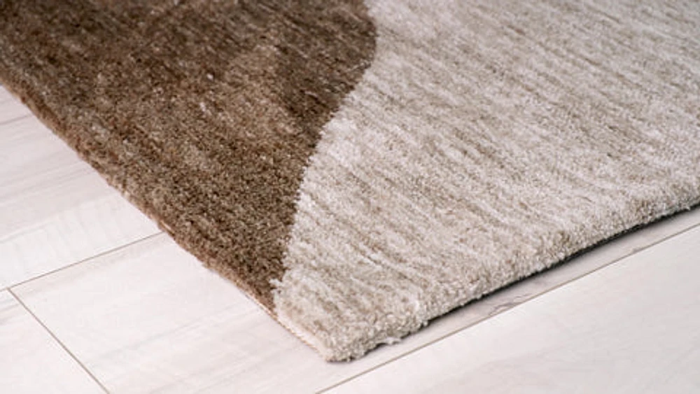 Beige Soft Texture Area Rug
