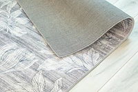 Lily Grey Faded Medallion Area Rug