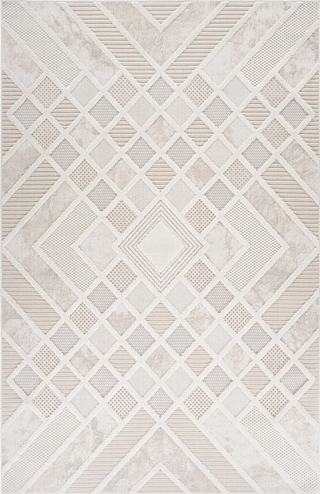 Marrakech Patterned Beige Area Rug