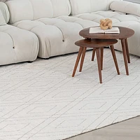 Milano Beige Modern Abstract Area Rug