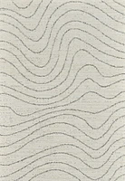 Milano Beige Wavy Line Rug – 5x8