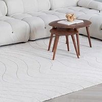 Milano Beige Contemporary Geometric Area Rug