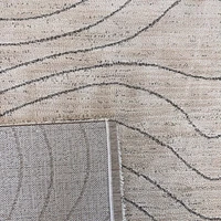 Milano Beige Wavy Line Rug – 5x8