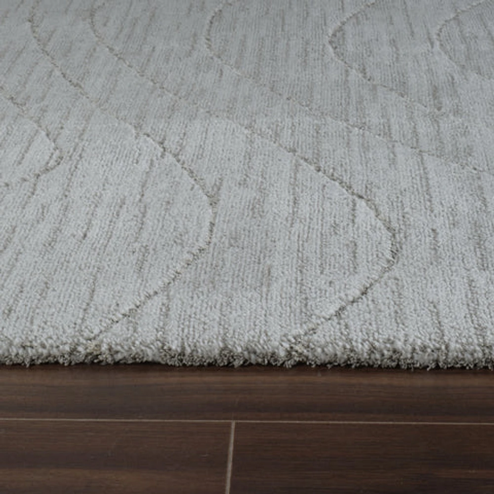 Milano Grey Contemporary Geometric Area Rug
