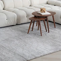 Milano Grey Contemporary Geometric Area Rug
