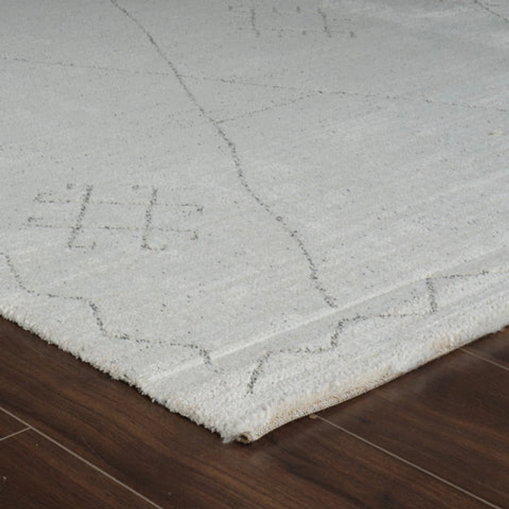 Milano Beige Modern Distressed Area Rug